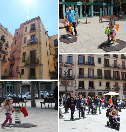 在Badalona镇中心的公园里玩耍，在巴塞罗那的El Born重游旧公寓。在决定住在哪里之前，我们在四个不同的地区尝试了四种不同类型的住宿。